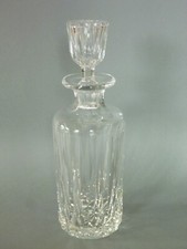 Stuart Crystal Claridge Decanter - Thistle Stopper, Round Cylinder - Signed