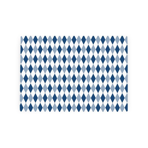 Navy argyle worktop saver - argyle,