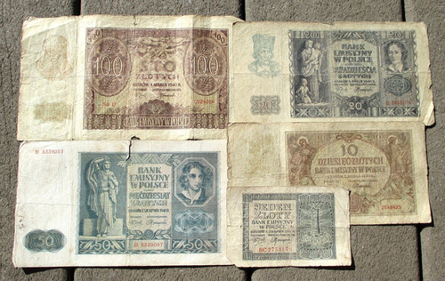 Lot old banknotes - of, of