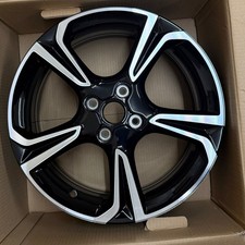 VAUXHALL CORSA F SRI GLOSS BLACK DIAMOND CUT 17" ALLOY WHEEL 39182183 GENUINE X1