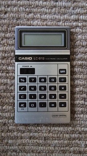 Vintage 1970s casio 819 - 1970s, lc-819