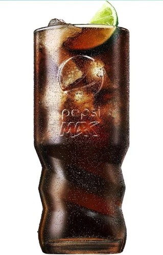 Pepsi max glass 16oz ball - 16oz,