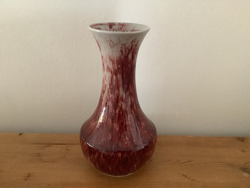 Cobridge stoneware red vase - cobridge,