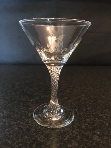 Babycham twisted stem - twisted, cocktail