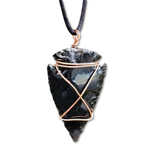 Obsidian Arrowhead Pendant