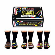 Socks For Men United Oddsocks 6 Odd Socks Brights & Stripes UK 6-11 Gift Box