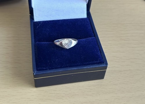 Vintage 925 silver signet ring - 925,