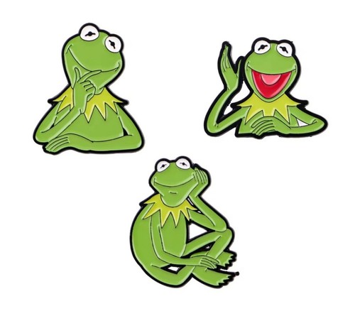 Muppets kermit the frog - muppets, enamel