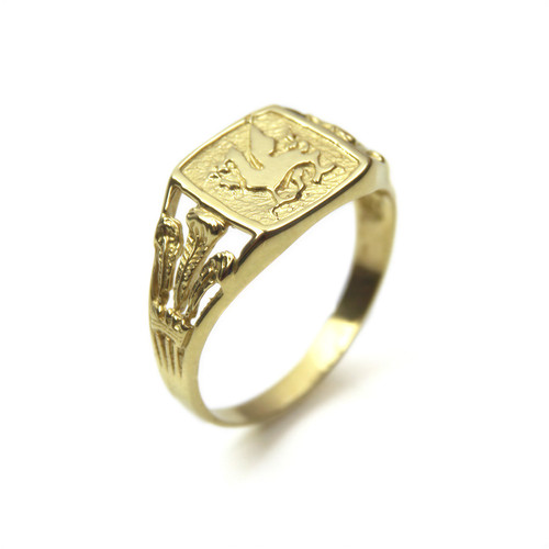 9ct gold welsh dragon - welsh,