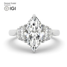 Marquise Diamond Trilogy Ring