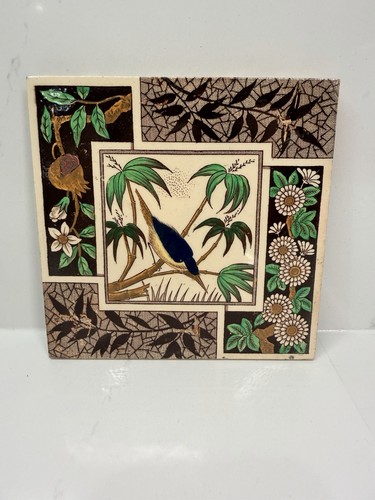 Rare antique victorian tile - antique, tg