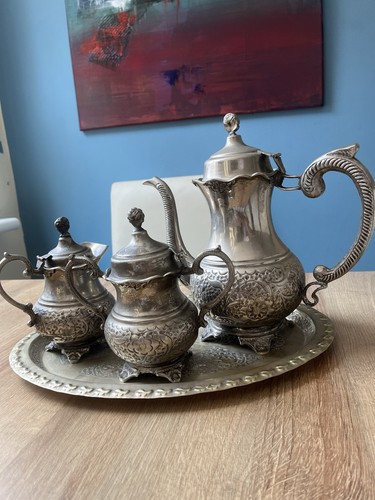 Vintage silver plated tea - vintage,