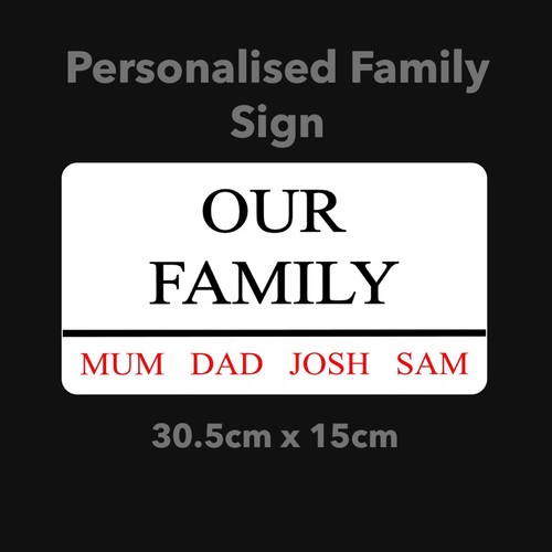 Personalised our family london - family,
