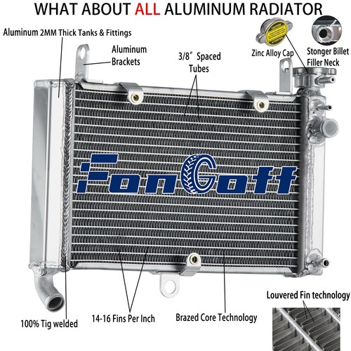 Aluminium radiator for yamaha - aluminium,