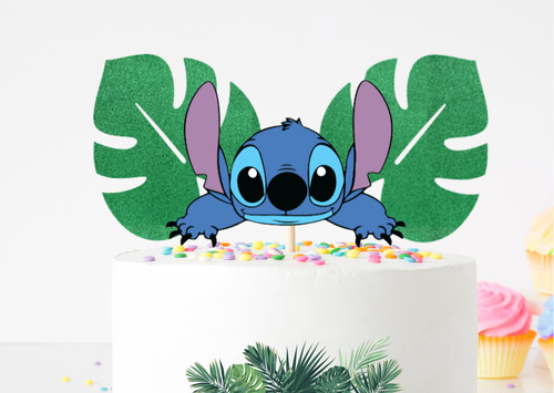 Stitch themed cake topper - cake,