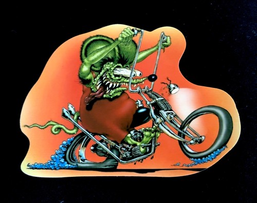 Rat fink sticker - rat, “overweight