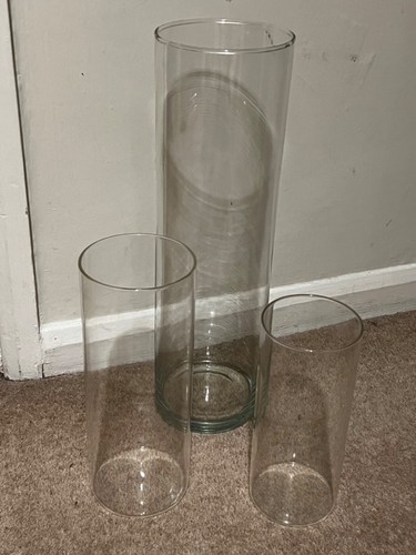 Glass hurricane lanterns - ,, set