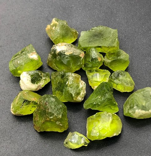 Natural green peridot rough - natural,