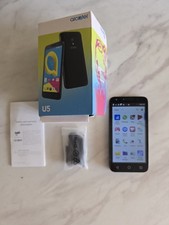Alcatel U5 Black Unlocked 8GB 1GB RAM 5" Touchscreen Android Smartphone