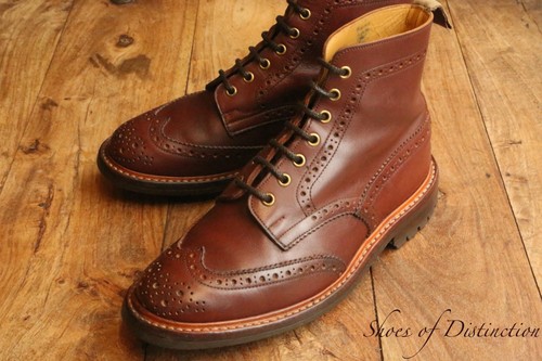 Trickers stow burgundy - burgundy, leather