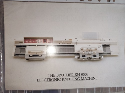 Brother knitting machine - knitting,