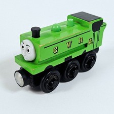 Thomas the Tank Engine - Duck G W R Green - Wooden Train for Brio Track Preloved