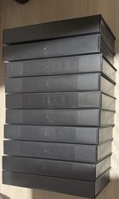 10 X VHS Video  Black empty Cases/Covers) A RARE FIND