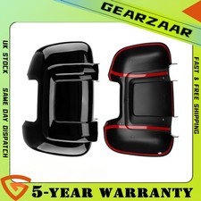 Wing Mirror Covers Compatible for Fiat Ducato Peugeot Boxer Long Arm 07-24 2x