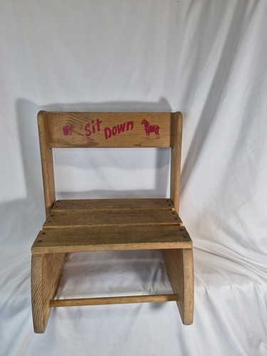 Vtg wooden kids - vtg, step