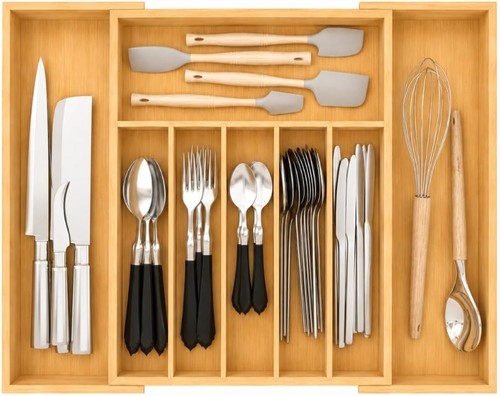 Extendable wooden cutlery - extendable,