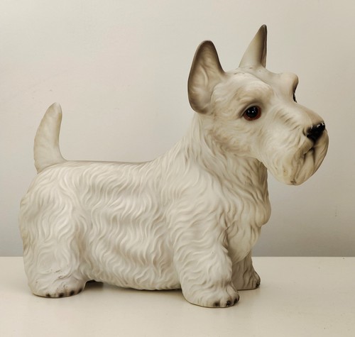 Vintage ceramic dog figurine - ceramic,
