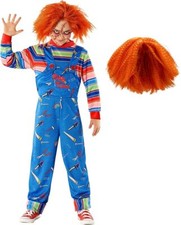 Kids Chucky Costume + Wig Boys
