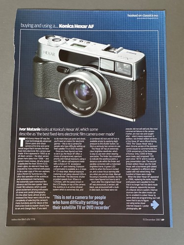 Konica hexar vintage - hexar, af,