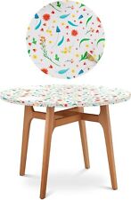 Round Vinyl Fitted Tablecloth