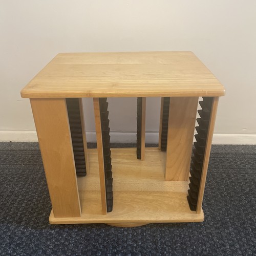 Wooden rotating dvd game - wooden, dvd/game