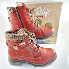 Relife Pavers Red Boots, Zip