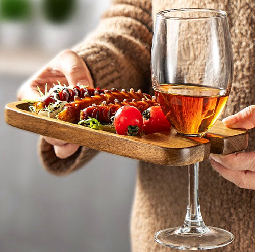 2pc wooden rectangular serving - wooden,