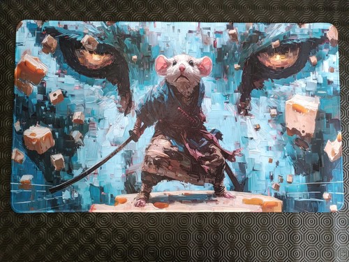 Ninja rat playmat tcg merch - rat,