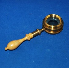 An antique wooden handled