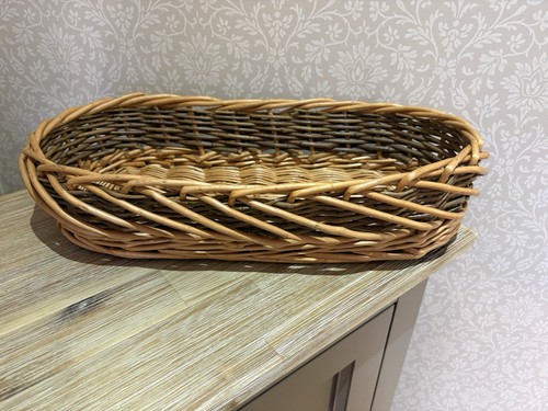 Oval sturdy wicker basket - oval,
