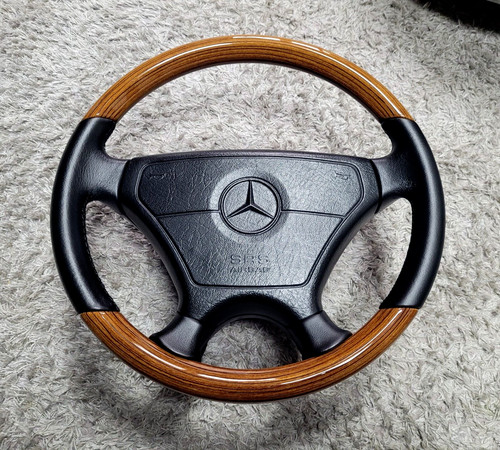 Wood steering wheel mercedes - steering,