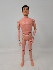 VINTAGE ACTION MAN FIGURE BROWN HAIR PALITOY 1970s ORIGINAL HARD HANDS