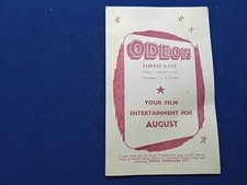 1954,THE ODEON CINEMA, ROMFORD RD, FOREST GATE, PROGRAMME NOW A MOSQUE!