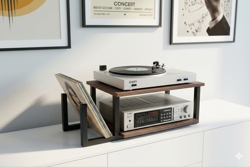Modern turntable stand audio - modern,