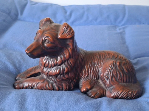 Vintage collie dog ornament - vintage,