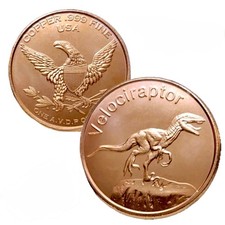 1oz Velociraptor Dinosaur