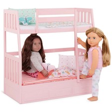 Our Generation Bunk Bed Dreams for Two Playset [53.3L x 27.3W x 55.2H cm]