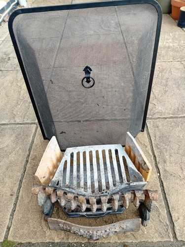 Cast iron fire grate - with,