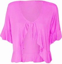 LADIES TIE UP FRONT BOLERO