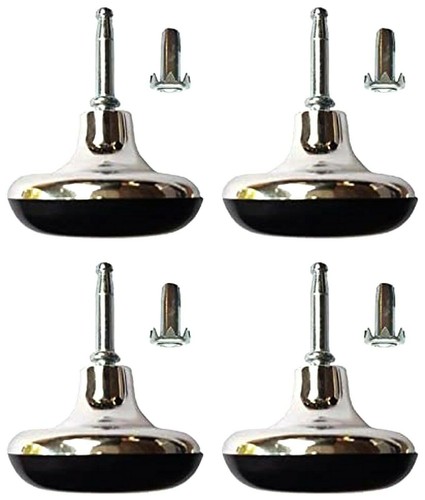 Furniture feet metal - feet, chrome